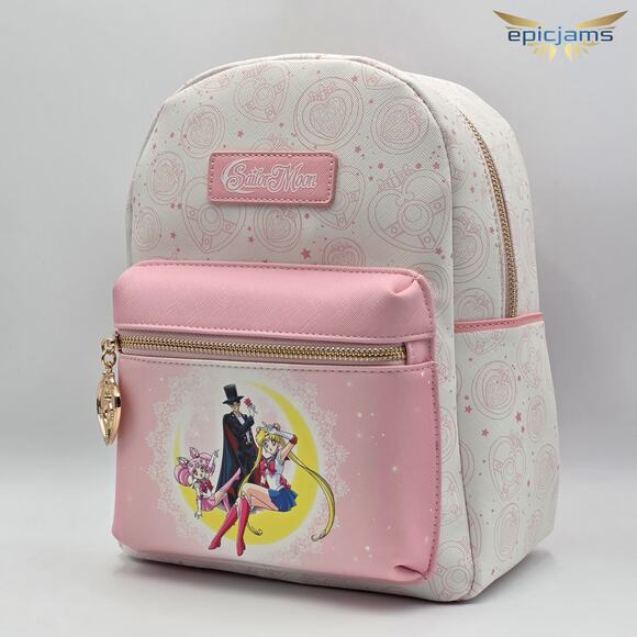 Sailor Moon and Tuxedo Mask Mini Backpack New - Picture 3 of 6